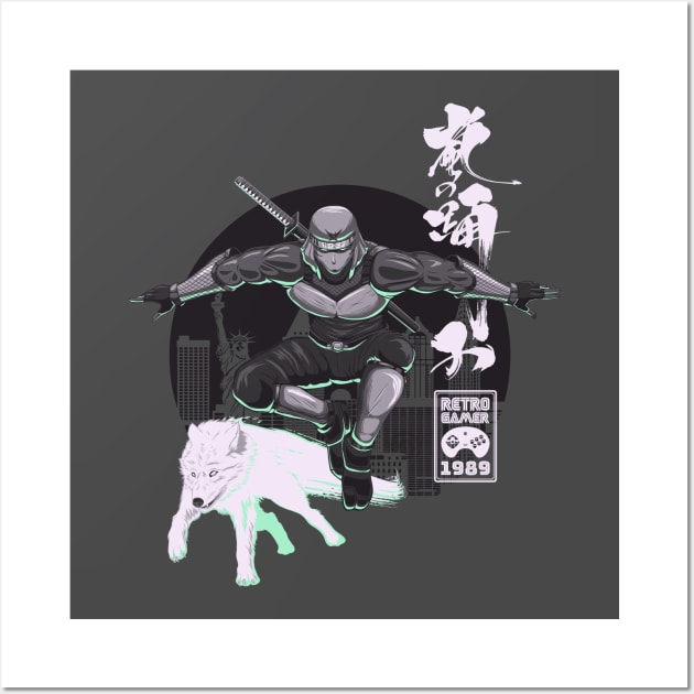 Shadow Shinobi Wall Art by SquidStudio